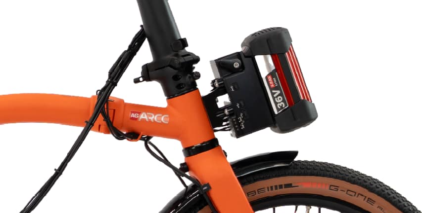 Battery Mounted on Bike