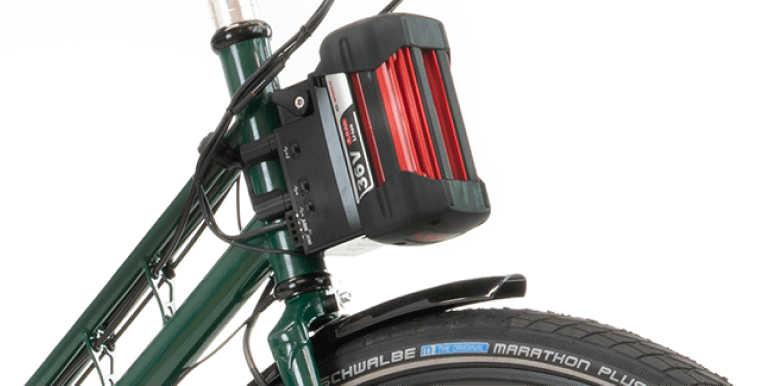 Battery Mounted on Bike