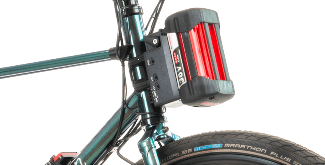 Battery Mounted on Bike